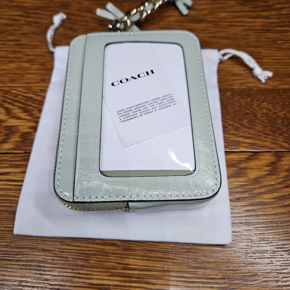 Coach Zip Card Case With Bows - Picture 4 of 7